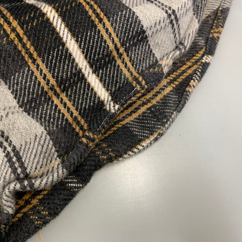 【中古品】【メンズ】 ST.JOHN'S セント・ジョンズ FLANNEL CHECK SHIRT フランネル チェック シャツ トップス 長袖 146-260818-ya-05-izu サイズ：XL カラー：グレー 万代Net店