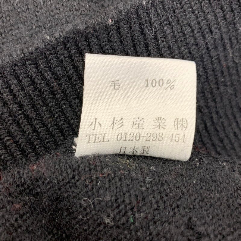 【中古品】【メンズ】 KENZO GOLF ケンゾーゴルフ 535-P-8272 NORDIC KNIT SHIRT ノルディック ニット シャツ トップス 長袖 146-260818-ya-04-izu サイズ：4 カラー：ブラック 万代Net店
