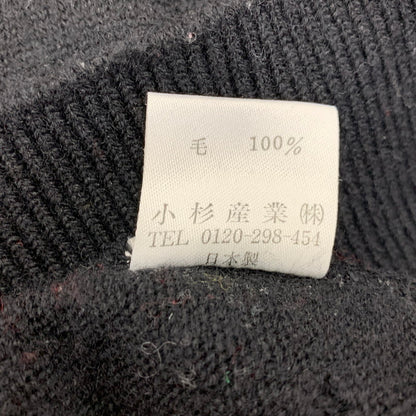 【中古品】【メンズ】 KENZO GOLF ケンゾーゴルフ 535-P-8272 NORDIC KNIT SHIRT ノルディック ニット シャツ トップス 長袖 146-260818-ya-04-izu サイズ：4 カラー：ブラック 万代Net店