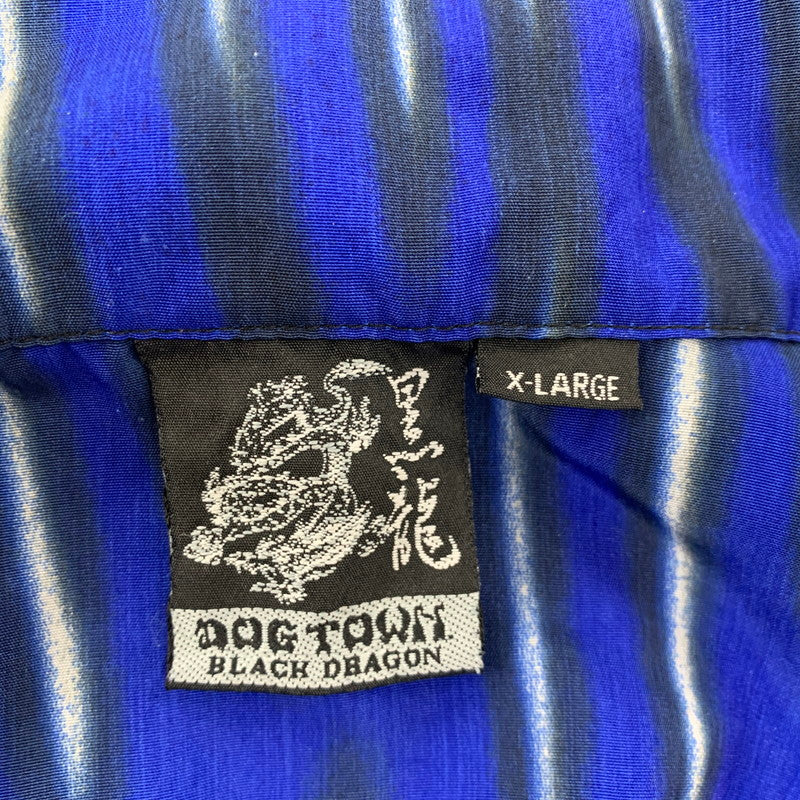 【中古品】【メンズ】 DOG TOWN ドッグタウン SKULL DRAGON S/S SHIRT スカル ドラゴン 半袖 シャツ 146-260821-as-01-izu サイズ：XL カラー：ブルー系 万代Net店