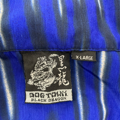 【中古品】【メンズ】 DOG TOWN ドッグタウン SKULL DRAGON S/S SHIRT スカル ドラゴン 半袖 シャツ 146-260821-as-01-izu サイズ：XL カラー：ブルー系 万代Net店