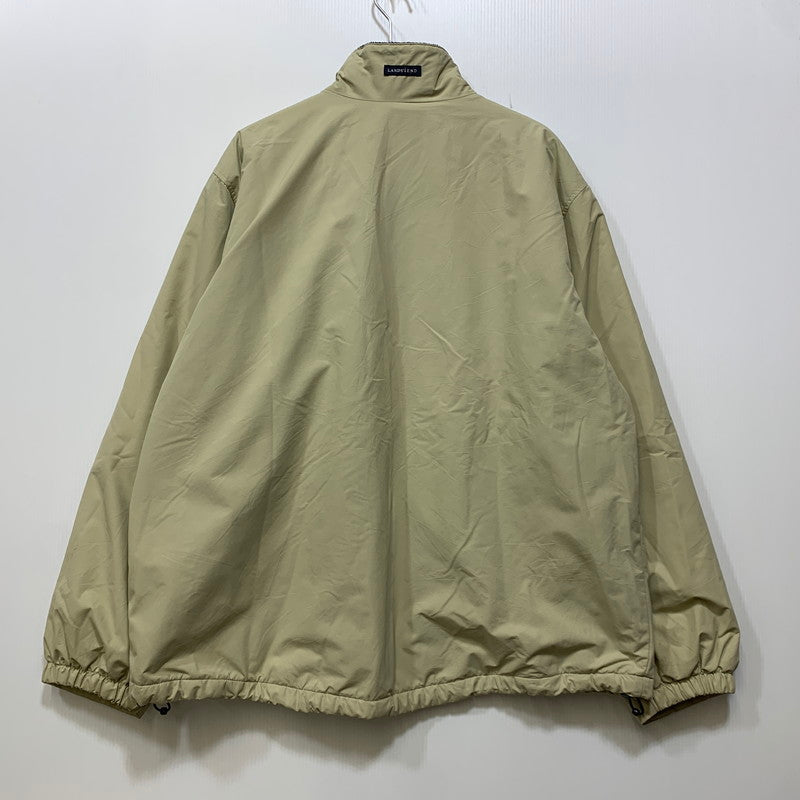【現状渡し品】【メンズ】 LANDS' END ランズ エンド 93061 POLARTEC NYLON SHELL JACKET ポーラテック ナイロン シェル ジャケット アウター 146-260818-ya-07-izu サイズ：XL カラー：ベージュ 万代Net店