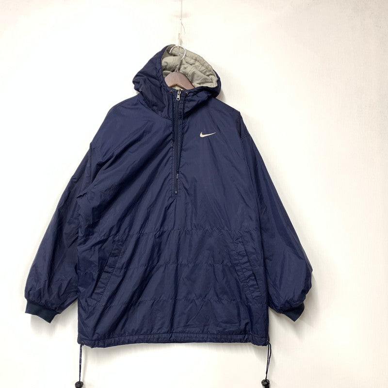 【現状渡し品】【メンズ】 NIKE H7SID マレーシア製 REVERSIBLE NYLON PARKA リバーシブル ナイロン ジャケット アウター 146-260810-ya-01-izu サイズ：M カラー：ネイビー×グレー 万代Net店