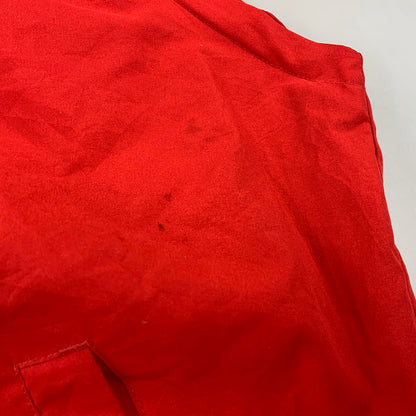 【中古品】【メンズ】 MOBIL1 モービルワン 香港製 HALF ZIP NYLON JACKET ハーフ ジップ ナイロン ジャケット アウター 146-260818-ya-08-izu サイズ：L カラー：レッド 万代Net店