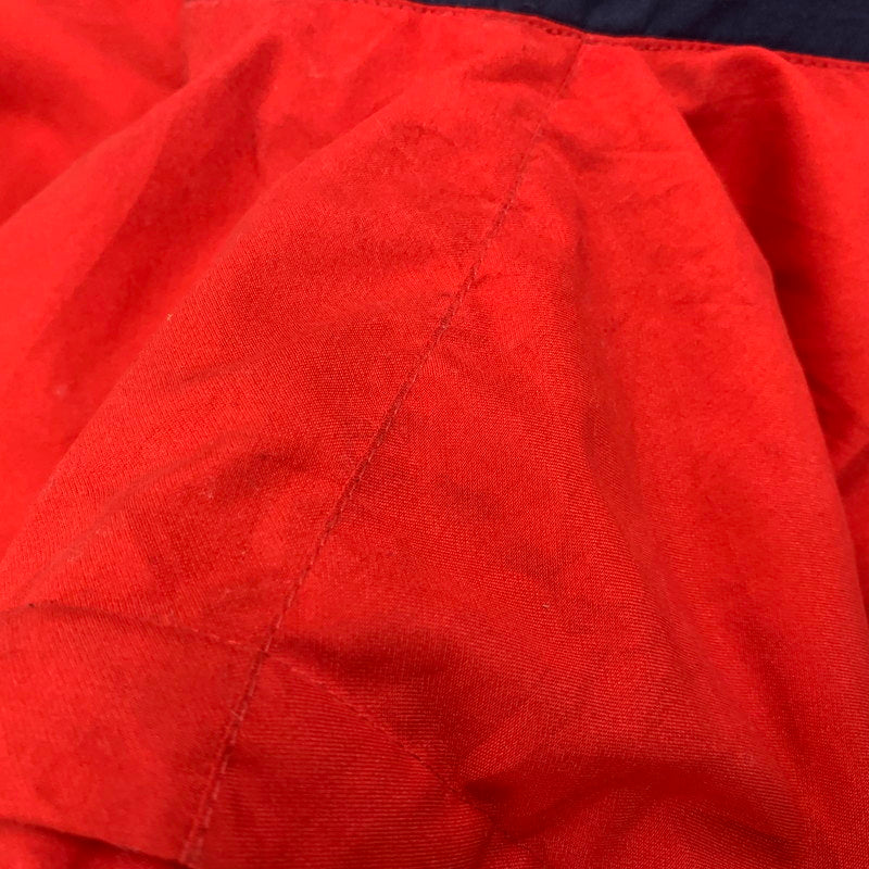 【中古品】【メンズ】 MOBIL1 モービルワン 香港製 HALF ZIP NYLON JACKET ハーフ ジップ ナイロン ジャケット アウター 146-260818-ya-08-izu サイズ：L カラー：レッド 万代Net店