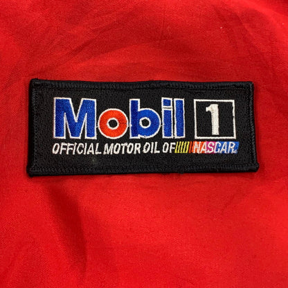 【中古品】【メンズ】 MOBIL1 モービルワン 香港製 HALF ZIP NYLON JACKET ハーフ ジップ ナイロン ジャケット アウター 146-260818-ya-08-izu サイズ：L カラー：レッド 万代Net店