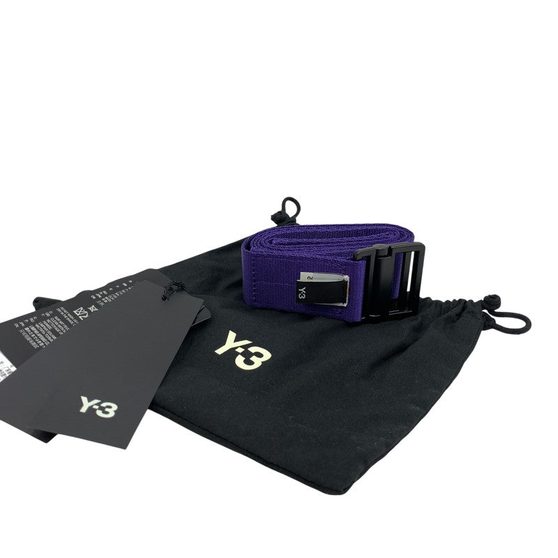 【中古美品】【メンズ/レディース】 Y-3 ワイスリー JI9309 CLASSIC LOGO BELT クラシック　ロゴ ベルト 205-260818-ya-16-izu サイズ：L カラー：パープル 万代Net店