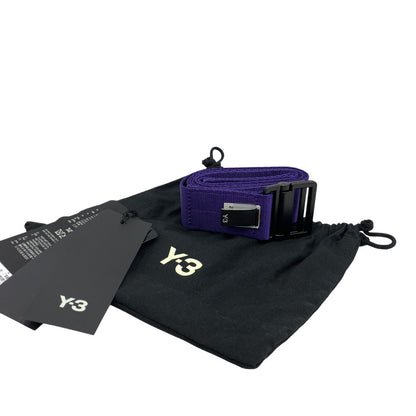 【中古美品】【メンズ/レディース】 Y-3 ワイスリー JI9309 CLASSIC LOGO BELT クラシック　ロゴ ベルト 205-260818-ya-16-izu サイズ：L カラー：パープル 万代Net店
