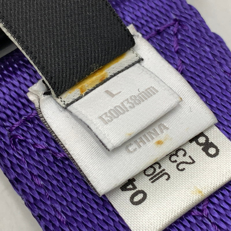 【中古美品】【メンズ/レディース】 Y-3 ワイスリー JI9309 CLASSIC LOGO BELT クラシック　ロゴ ベルト 205-260818-ya-16-izu サイズ：L カラー：パープル 万代Net店