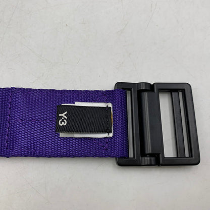 【中古美品】【メンズ/レディース】 Y-3 ワイスリー JI9309 CLASSIC LOGO BELT クラシック　ロゴ ベルト 205-260818-ya-16-izu サイズ：L カラー：パープル 万代Net店