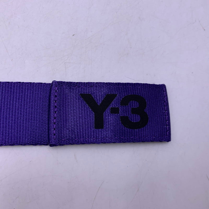 【中古美品】【メンズ/レディース】 Y-3 ワイスリー JI9309 CLASSIC LOGO BELT クラシック　ロゴ ベルト 205-260818-ya-16-izu サイズ：L カラー：パープル 万代Net店