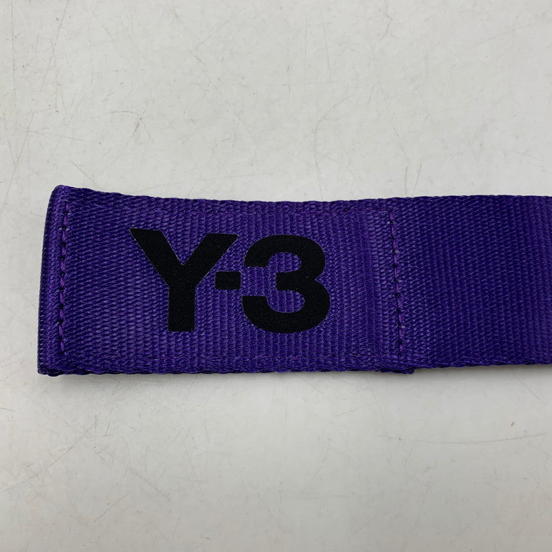 【中古美品】【メンズ/レディース】 Y-3 ワイスリー JI9309 CLASSIC LOGO BELT クラシック　ロゴ ベルト 205-260818-ya-16-izu サイズ：L カラー：パープル 万代Net店