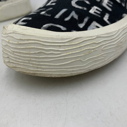 【中古品】【メンズ】 CELINE セリーヌ 346932355C ELLIOT LOGO PRINT CANVAS SLIP-ON エリオット ロゴ プリント キャンバス スリッポン シューズ 靴 183-260810-cs-04-izu サイズ：43 カラー：ブラック 万代Net店