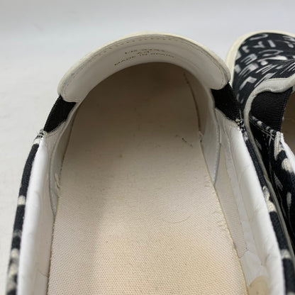 【中古品】【メンズ】 CELINE セリーヌ 346932355C ELLIOT LOGO PRINT CANVAS SLIP-ON エリオット ロゴ プリント キャンバス スリッポン シューズ 靴 183-260810-cs-04-izu サイズ：43 カラー：ブラック 万代Net店
