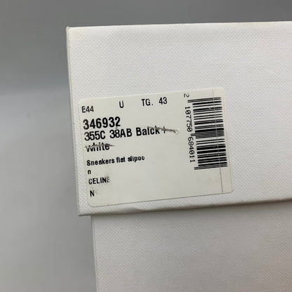 【中古品】【メンズ】 CELINE セリーヌ 346932355C ELLIOT LOGO PRINT CANVAS SLIP-ON エリオット ロゴ プリント キャンバス スリッポン シューズ 靴 183-260810-cs-04-izu サイズ：43 カラー：ブラック 万代Net店