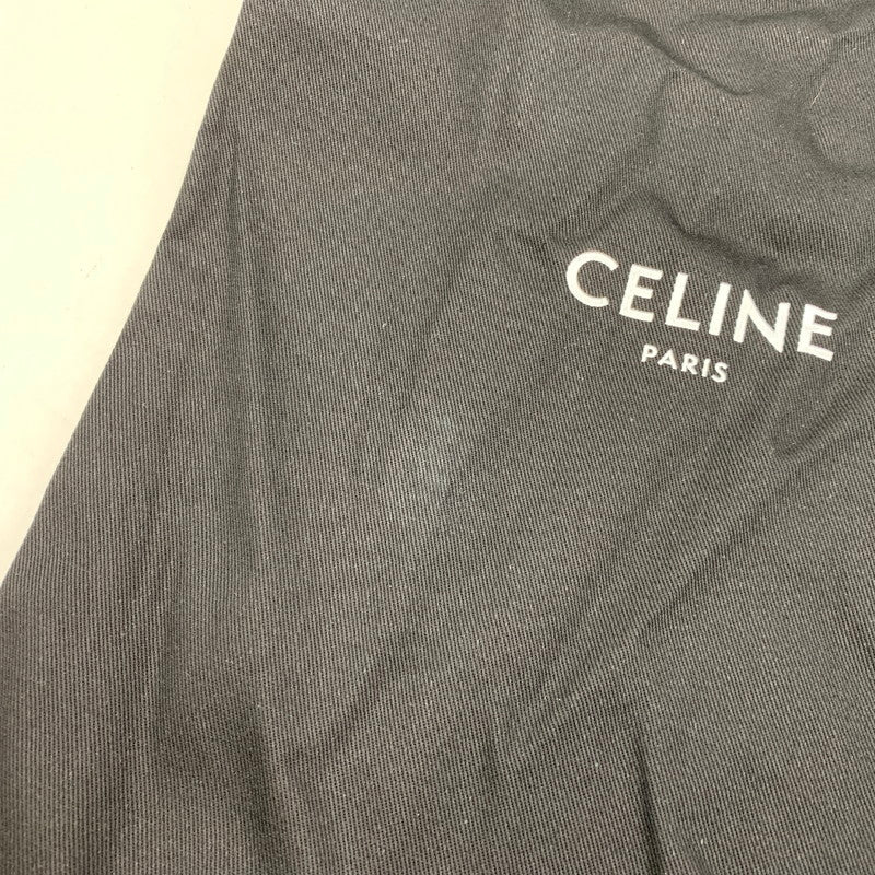 【中古品】【メンズ】 CELINE セリーヌ 346932355C ELLIOT LOGO PRINT CANVAS SLIP-ON エリオット ロゴ プリント キャンバス スリッポン シューズ 靴 183-260810-cs-04-izu サイズ：43 カラー：ブラック 万代Net店