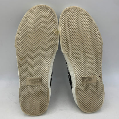 【中古品】【メンズ】 CELINE セリーヌ 346932355C ELLIOT LOGO PRINT CANVAS SLIP-ON エリオット ロゴ プリント キャンバス スリッポン シューズ 靴 183-260810-cs-04-izu サイズ：43 カラー：ブラック 万代Net店