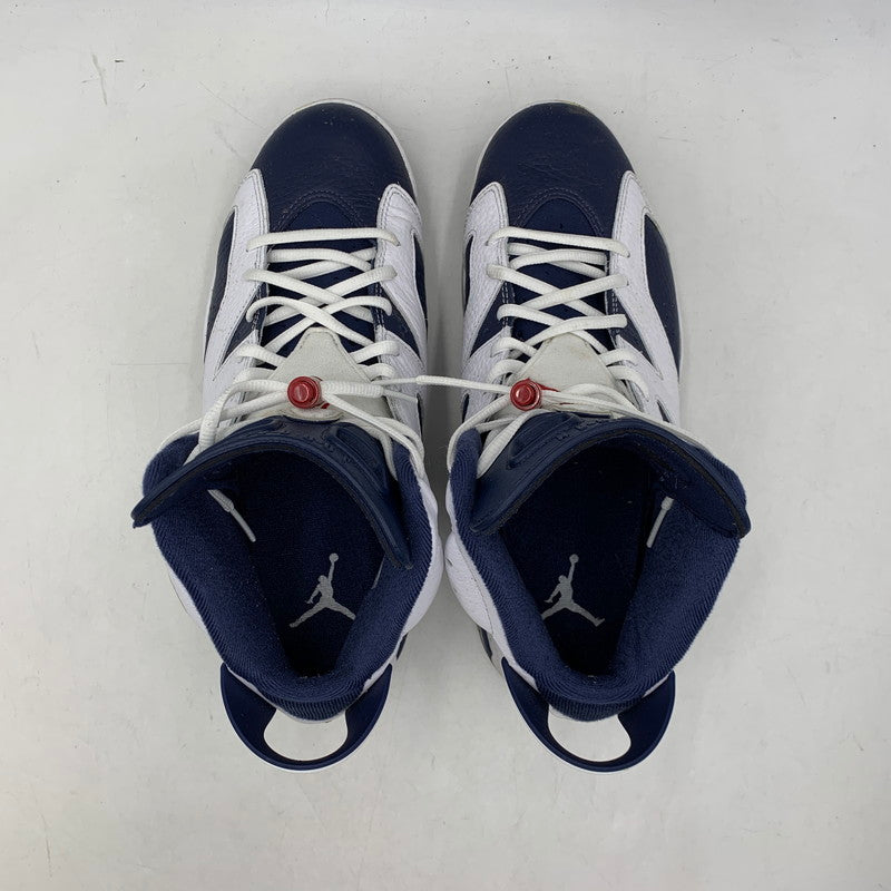 【中古品】【メンズ】 NIKE ナイキ CT8529-164 AIR JORDAN 6 RETRO エア ジョーダン 6 レトロ スニーカー 靴 160-260811-kh-08-izu サイズ：28 カラー：WHITE/VARSITY RED-MIDNIGHT NAVY 万代Net店