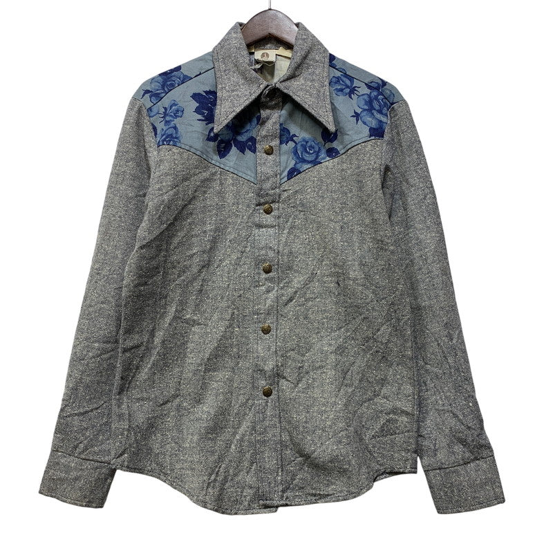 【中古品】【メンズ】 ALFIE アルフィー CALIFORNIA DESIGN SHIRT カリフォルニア デザイン シャツ USA製 長袖 146-260821-as-02-izu サイズ：M カラー：グレー 万代Net店