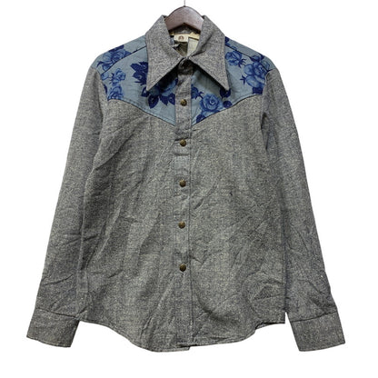 【中古品】【メンズ】 ALFIE アルフィー CALIFORNIA DESIGN SHIRT カリフォルニア デザイン シャツ USA製 長袖 146-260821-as-02-izu サイズ：M カラー：グレー 万代Net店