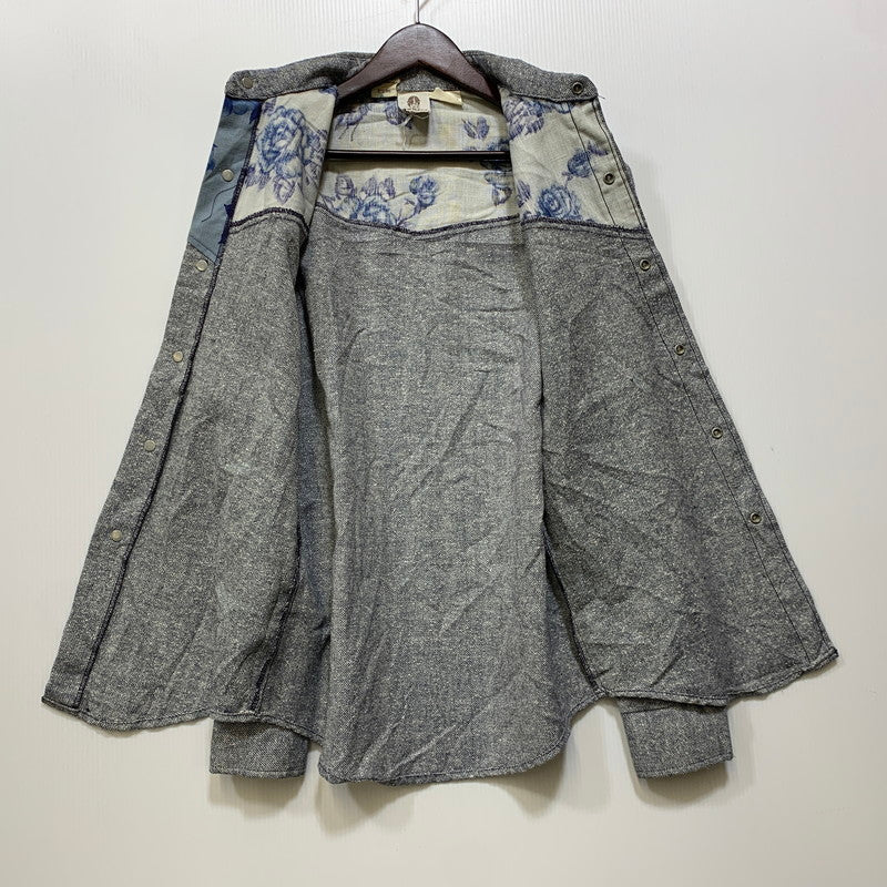 【中古品】【メンズ】 ALFIE アルフィー CALIFORNIA DESIGN SHIRT カリフォルニア デザイン シャツ USA製 長袖 146-260821-as-02-izu サイズ：M カラー：グレー 万代Net店