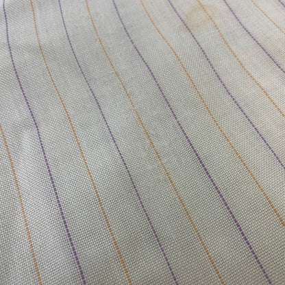 【中古品】【メンズ】 VINTAGE ヴィンテージ 70’S PERMANENT PRESS STRIPE L S SHIRT パーマネント プレス ストライプ ロングスリーブ シャツ 長袖 トップス 146-260820-yn-03-izu サイズ：41 カラー：イエロー 万代Net店