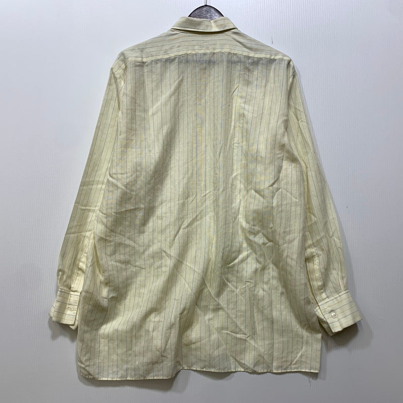【中古品】【メンズ】 VINTAGE ヴィンテージ 70’S PERMANENT PRESS STRIPE L S SHIRT パーマネント プレス ストライプ ロングスリーブ シャツ 長袖 トップス 146-260820-yn-03-izu サイズ：41 カラー：イエロー 万代Net店