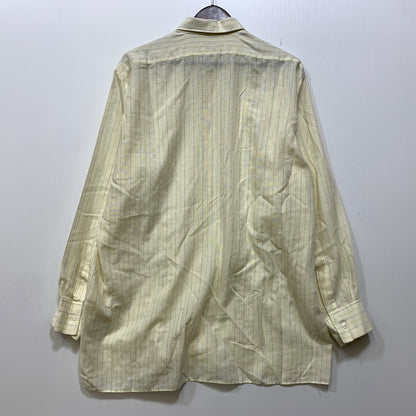 【中古品】【メンズ】 VINTAGE ヴィンテージ 70’S PERMANENT PRESS STRIPE L S SHIRT パーマネント プレス ストライプ ロングスリーブ シャツ 長袖 トップス 146-260820-yn-03-izu サイズ：41 カラー：イエロー 万代Net店