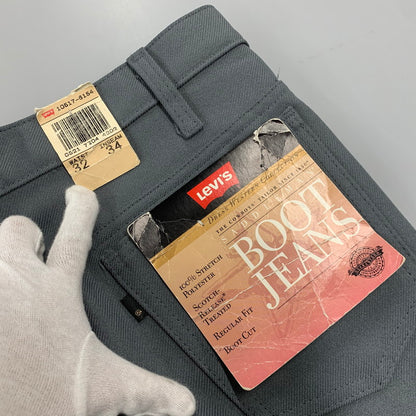 【中古品】【メンズ】 LEVI'S リーバイス STA-PREST 10517-6154 刻印698 USA製 89年製 SCOVILL ZIP 80’S BOOTS CUT PANTS スコビル ジップ ブーツ カット パンツ ボトムス ズボン 157-260812-cs-01-izu サイズ：W32 L34 カラー：グレー 万代Net店