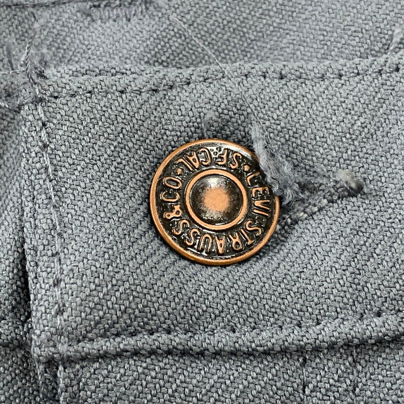 【中古品】【メンズ】 LEVI'S リーバイス STA-PREST 10517-6154 刻印698 USA製 89年製 SCOVILL ZIP 80’S BOOTS CUT PANTS スコビル ジップ ブーツ カット パンツ ボトムス ズボン 157-260812-cs-01-izu サイズ：W32 L34 カラー：グレー 万代Net店