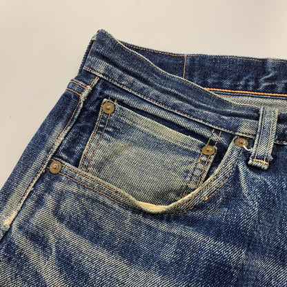 【中古品】【メンズ】 LEVI'S VINTAGE CLOSING リーバイス ヴィンテージクロージング 55501 刻印J22 日本製 1955MODEL復刻 04年製 BIG E 均等 V 501XX DENIM PANTS デニム パンツ ボトムス ズボン 157-260812-cs-02-izu サイズ：W32 L36 カラー：インディゴ 万代Net店