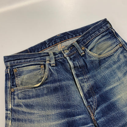 【中古品】【メンズ】 LEVI'S VINTAGE CLOSING リーバイス ヴィンテージクロージング 55501 刻印J22 日本製 1955MODEL復刻 04年製 BIG E 均等 V 501XX DENIM PANTS デニム パンツ ボトムス ズボン 157-260812-cs-02-izu サイズ：W32 L36 カラー：インディゴ 万代Net店
