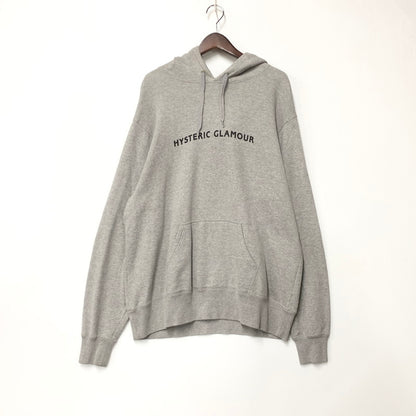 【中古品】【メンズ】 HYSTERIC GLAMOUR ヒステリックグラマー 02203CF11 GUITAR GIRL HOODIE ギター ガール フーディー トップス 長袖 140-260810-ya-08-izu サイズ：XL カラー：グレー 万代Net店