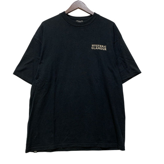 【中古品】【メンズ】 HYSTERIC GLAMOUR ヒステリックグラマー GUITAR GIRL OVERSIZE S/S TEE ギターガール オーバーサイズ 半袖 Tシャツ 140-260821-as-04-izu サイズ：L カラー：ブラック 万代Net店