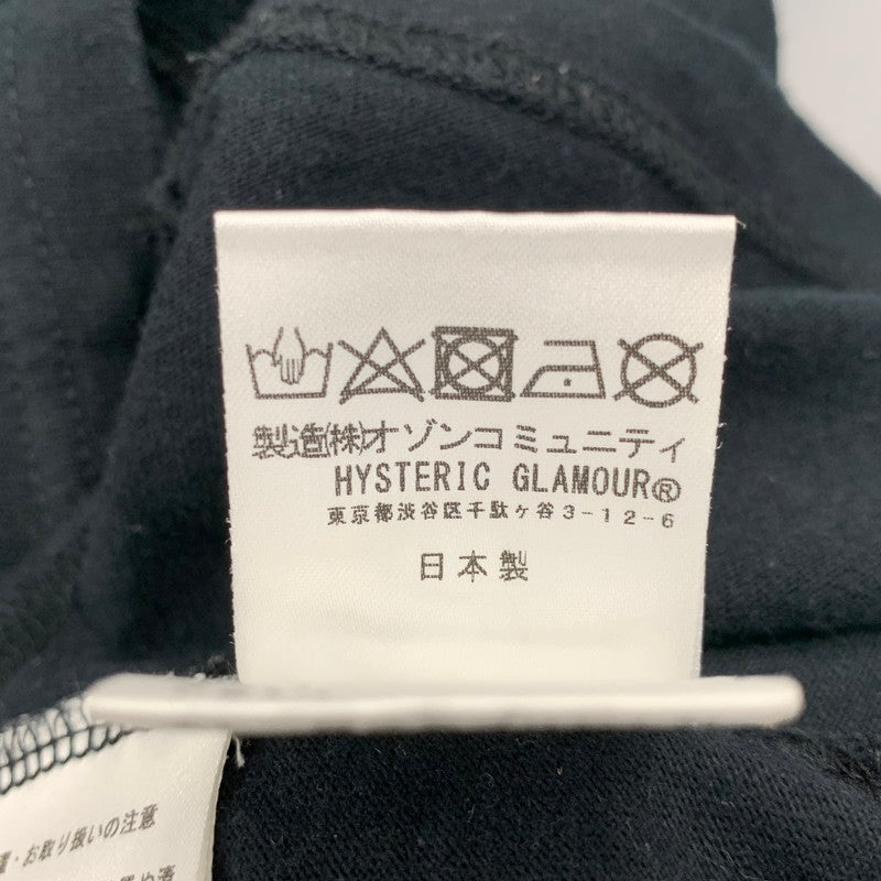 【中古品】【メンズ】 HYSTERIC GLAMOUR ヒステリックグラマー GUITAR GIRL OVERSIZE S/S TEE ギターガール オーバーサイズ 半袖 Tシャツ 140-260821-as-04-izu サイズ：L カラー：ブラック 万代Net店