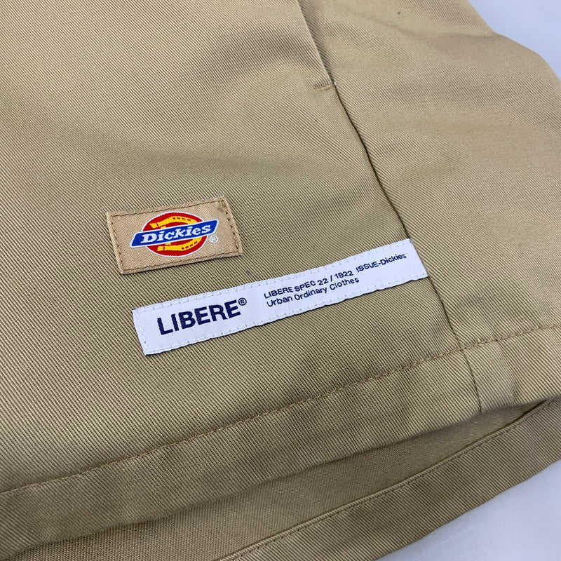 【中古品】【メンズ】 LIBERE リベーレ × DICKIES ディッキーズ 222201 PLUS WORK SHIRTS プラスワークシャツ トップス 半袖 142-260818-ya-09-izu サイズ：L カラー：ベージュ 万代Net店