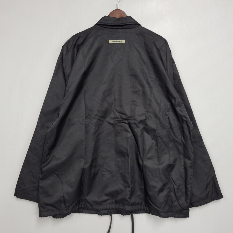 【中古品】【メンズ】 ESSENTIALS エッセンシャルズ × UNITED ARROWS ユナイテッドアローズ 5568-343-0066 NYLON COACH JACKET ナイロン コーチ ジャケット アウター 142-260824-ya-12-izu サイズ：L カラー：ブラック 万代Net店