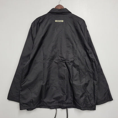 【中古品】【メンズ】 ESSENTIALS エッセンシャルズ × UNITED ARROWS ユナイテッドアローズ 5568-343-0066 NYLON COACH JACKET ナイロン コーチ ジャケット アウター 142-260824-ya-12-izu サイズ：L カラー：ブラック 万代Net店