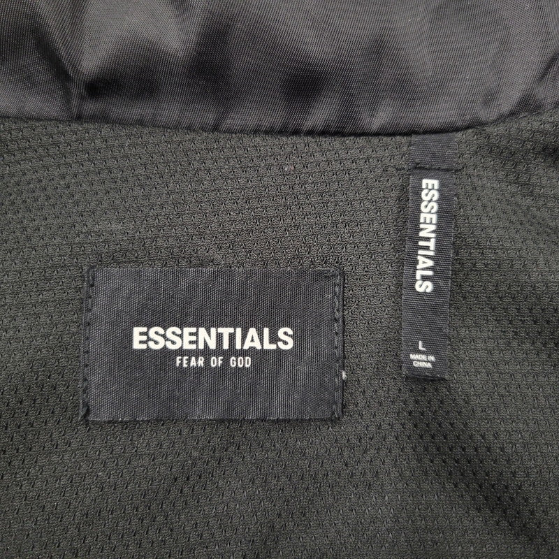 【中古品】【メンズ】 ESSENTIALS エッセンシャルズ × UNITED ARROWS ユナイテッドアローズ 5568-343-0066 NYLON COACH JACKET ナイロン コーチ ジャケット アウター 142-260824-ya-12-izu サイズ：L カラー：ブラック 万代Net店