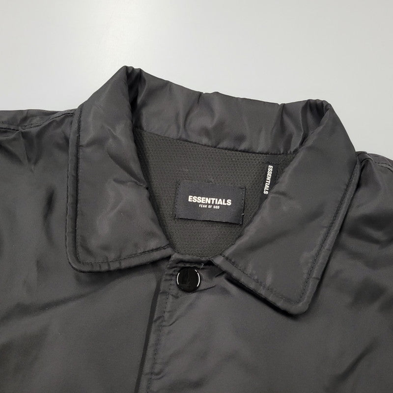 【中古品】【メンズ】 ESSENTIALS エッセンシャルズ × UNITED ARROWS ユナイテッドアローズ 5568-343-0066 NYLON COACH JACKET ナイロン コーチ ジャケット アウター 142-260824-ya-12-izu サイズ：L カラー：ブラック 万代Net店