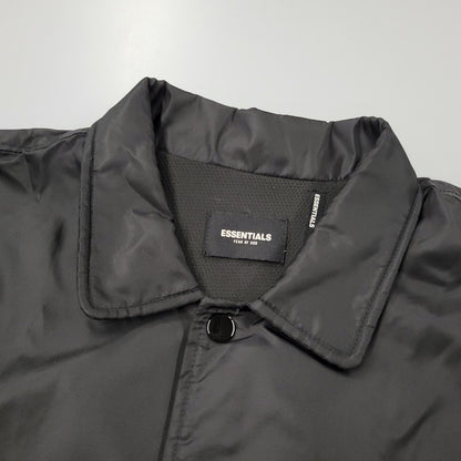 【中古品】【メンズ】 ESSENTIALS エッセンシャルズ × UNITED ARROWS ユナイテッドアローズ 5568-343-0066 NYLON COACH JACKET ナイロン コーチ ジャケット アウター 142-260824-ya-12-izu サイズ：L カラー：ブラック 万代Net店