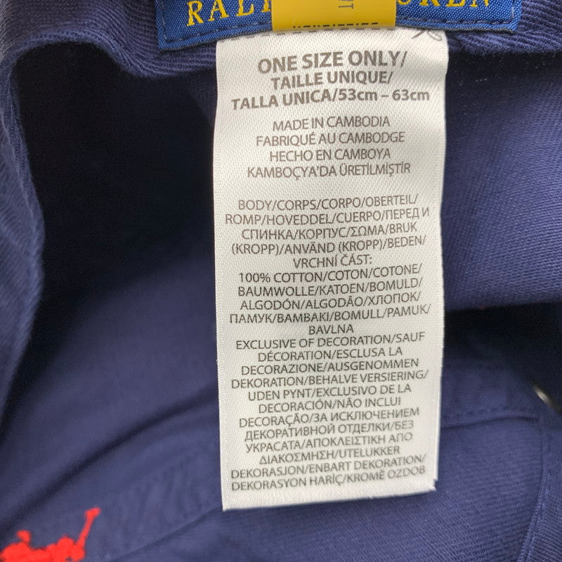 【中古品】【メンズ/レディース】 POLO RALPHLAUREN ポロ ラルフローレン 710548524014 CLASSIC SPORTS CAP クラシック スポーツ キャップ 帽子 185-260818-ya-15-izu サイズ：ONE SIZE カラー：ネイビー 万代Net店
