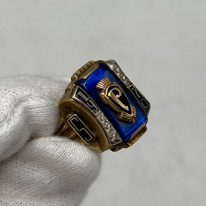 【中古品】【メンズ/レディース】 VINTAGE 10K 10金 1970 P CLASS RING クラス リング 指輪 アクセサリー 192-260810-cs-17-izu カラー：ゴールド 万代Net店