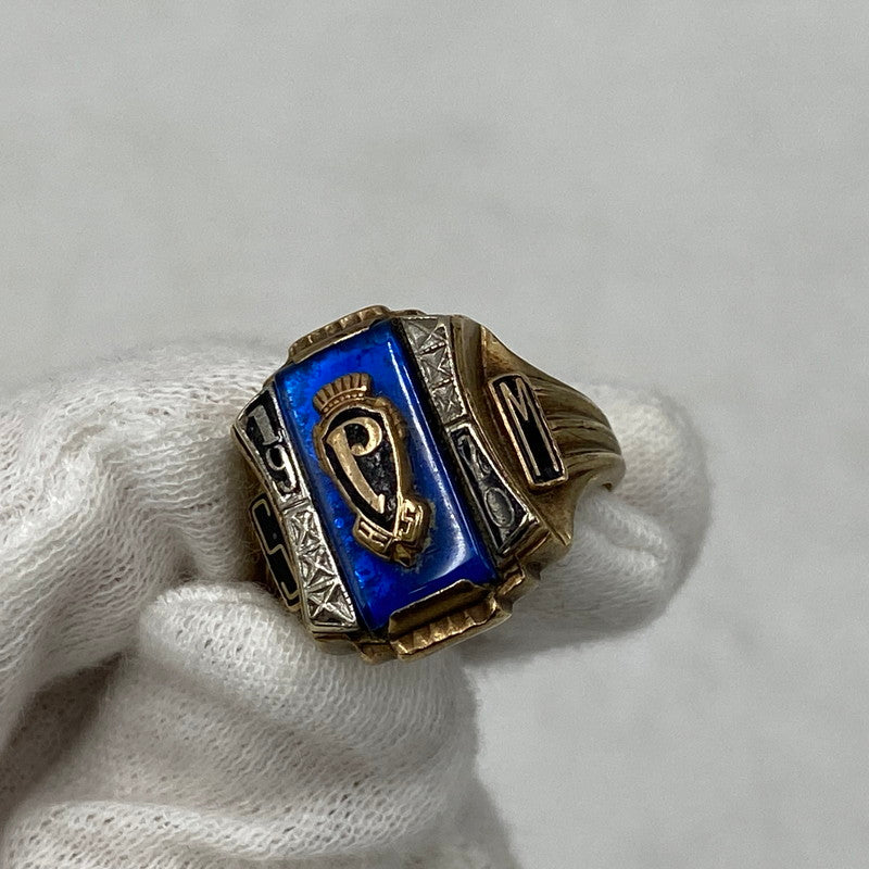 【中古品】【メンズ/レディース】 VINTAGE 10K 10金 1970 P CLASS RING クラス リング 指輪 アクセサリー 192-260810-cs-17-izu カラー：ゴールド 万代Net店