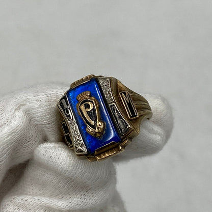 【中古品】【メンズ/レディース】 VINTAGE 10K 10金 1970 P CLASS RING クラス リング 指輪 アクセサリー 192-260810-cs-17-izu カラー：ゴールド 万代Net店