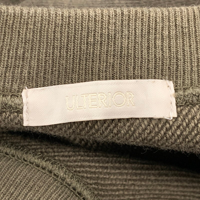 【中古品】【メンズ】 ULTERIOR アルテリア ULCS77-HC125 FADED SILKY TERRY RW SWEAT SHIRT フェイディッド シルキー テリーリバースウィーブ スウェット シャツ トップス 長袖 140-260810-ya-09-izu サイズ：3 カラー：カーキ 万代Net店