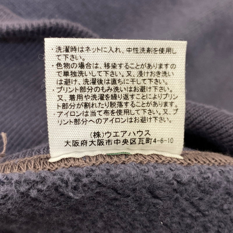 【中古品】【メンズ】 WAREHOUSE ウエアハウス LOT.401 無地 4本針 セットインフラット シーマ クルーネック 両V スウェット トップス 145-260811-kh-03-izu サイズ：40 カラー：ネイビー 万代Net店