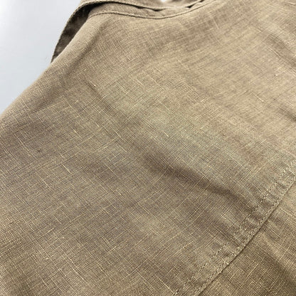 【中古品】【メンズ】 OR SLOW オアスロウ LOOSE FIT SS LINEN SHIRT ルーズフィット ショートスリーブ リネン シャツ トップス 145-260811-kh-04-izu サイズ：3 カラー：ブラウン 万代Net店