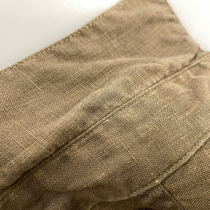 【中古品】【メンズ】 OR SLOW オアスロウ LOOSE FIT SS LINEN SHIRT ルーズフィット ショートスリーブ リネン シャツ トップス 145-260811-kh-04-izu サイズ：3 カラー：ブラウン 万代Net店