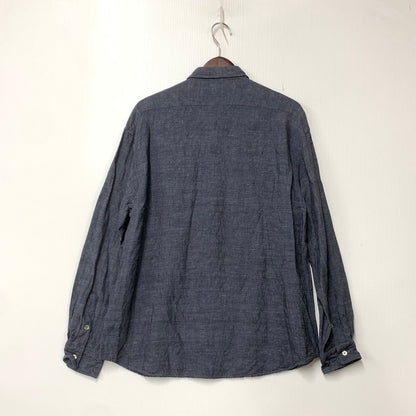 【中古品】【メンズ】 PORTER CLASSIC ポータークラシック ROLL UP BAMBOO LINEN SHIRT ロールアップ バンブー リネン シャツ トップス 長袖 140-260810-ya-05-izu サイズ：M カラー：グレー系 万代Net店